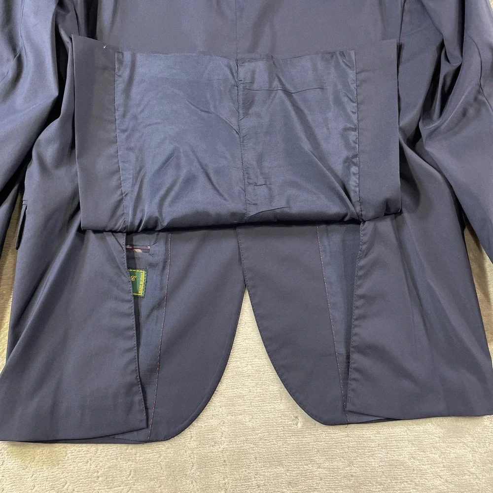 Cremieux Loro Piana Blazer Sport Coat Mens 40R Blue‎ T Way Wool Silk Vented